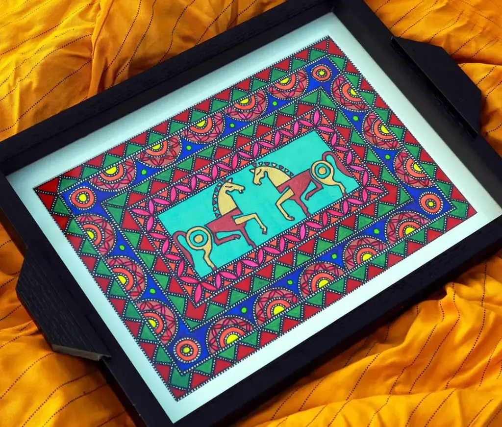 Madhubani Art Trays